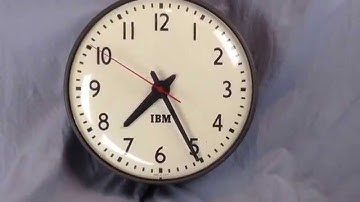 Vintage IBM school clock - works