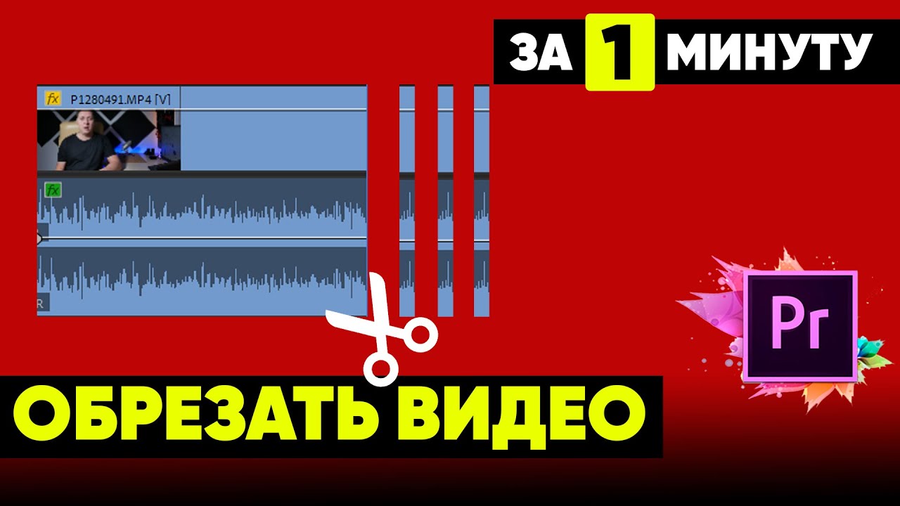 Как Обрезать видео в Premiere Pro ЗА 1 МИНУТУ - YouTube