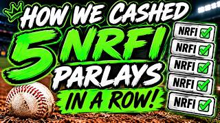 How I cashed 5 NRFI parlays in a row