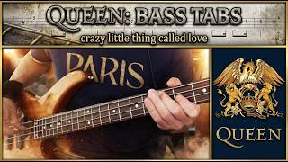 Crazy Little Thing Called Love By Queen - Bass Cover With Tabs Play-Along
