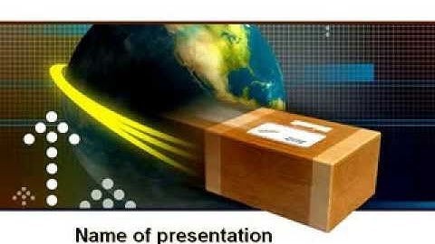 Package Delivery PowerPoint Template by PoweredTemplate.com