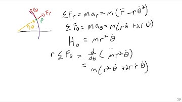 Radial Motion, Angular Momentum, Orbits - Part 2 - Engineering Dynamics