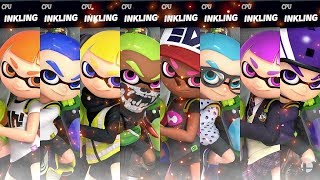 Super Smash Bros Ultimate  All Inkling Colors Gameplay