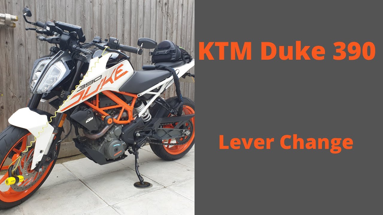 KTM Duke 390 Lever Change - YouTube
