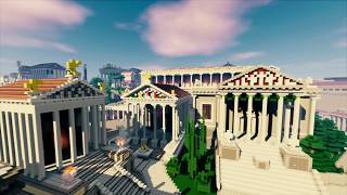 Ancient Rome In Minecraft - Trailer For Roma Antiqua 320 A.d.