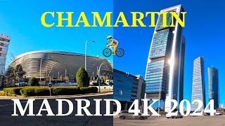 🚴‍♂️MADRID 4K: Cycling in CHAMARTÍN, Spain's Most MODERN Capital District | FEBRUARY 2024 🏙️