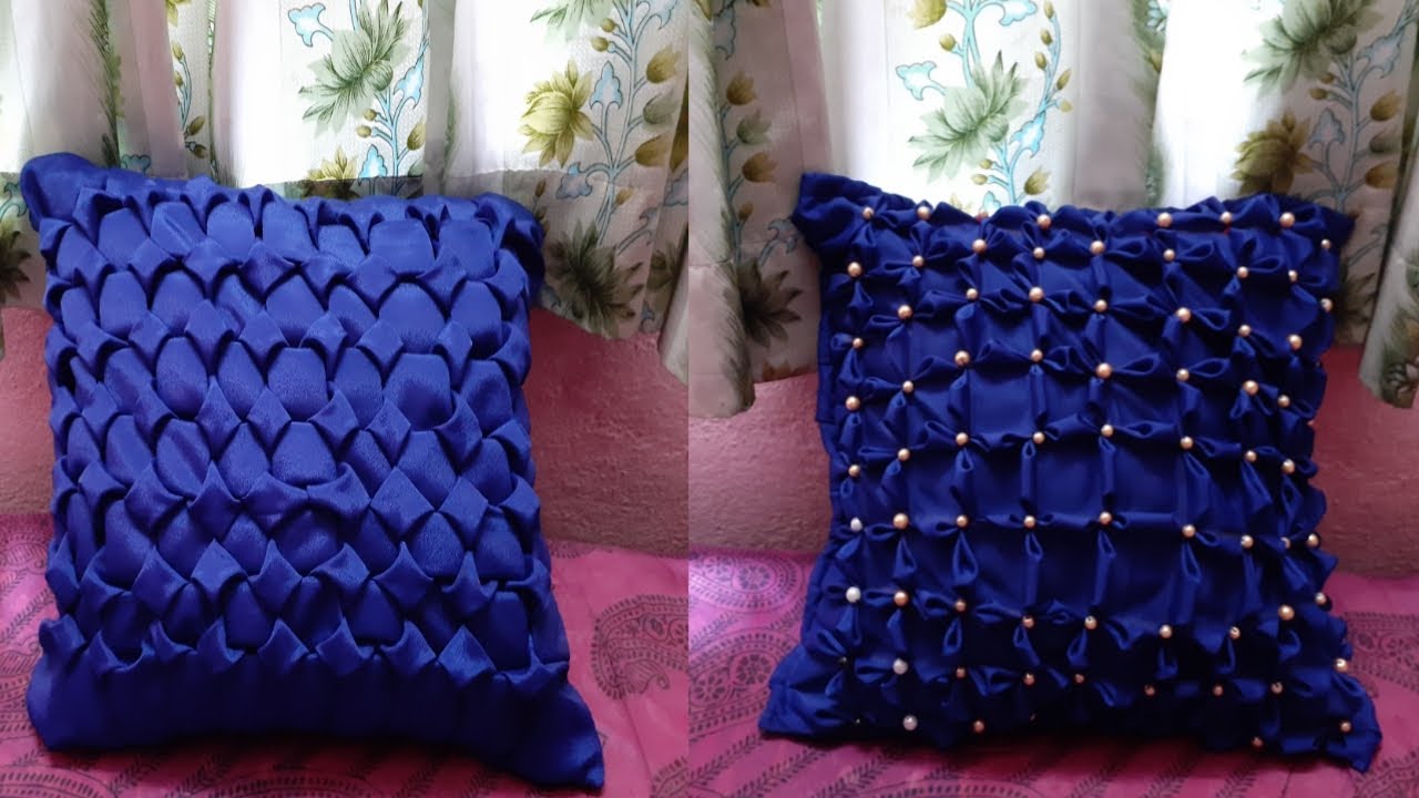 How to make cushion cover from old silk sarees Alisha Dhakal DIY