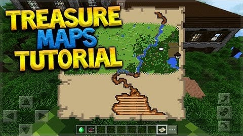 HOW TO USE TREASURE MAPS!! Minecraft Pocket Edition 1.1 Treasure Maps Tutorial (Pocket Edition)
