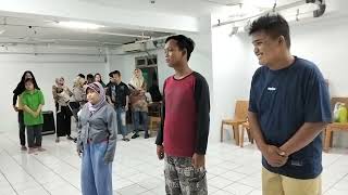 Murid difabel latihan mini sinetron
