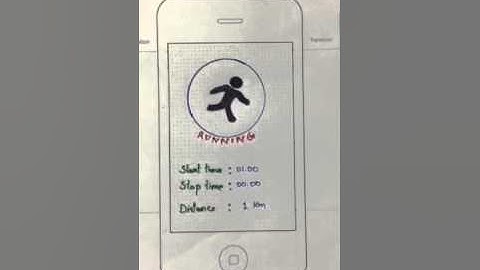 My fitness app paper prototype