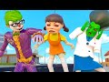 Team Squid Game 2 &amp; Joker: Folie à Deux VS Team Mommy Long Legs | Scary Teacher 3D Hero in City