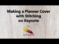 Making a Planner Cover with Stitching on Keynote