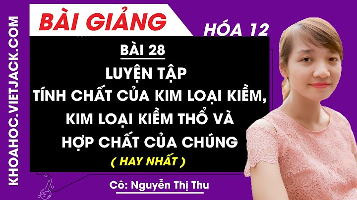 Bài tập về kim loại kiềm thổ và hợp chất