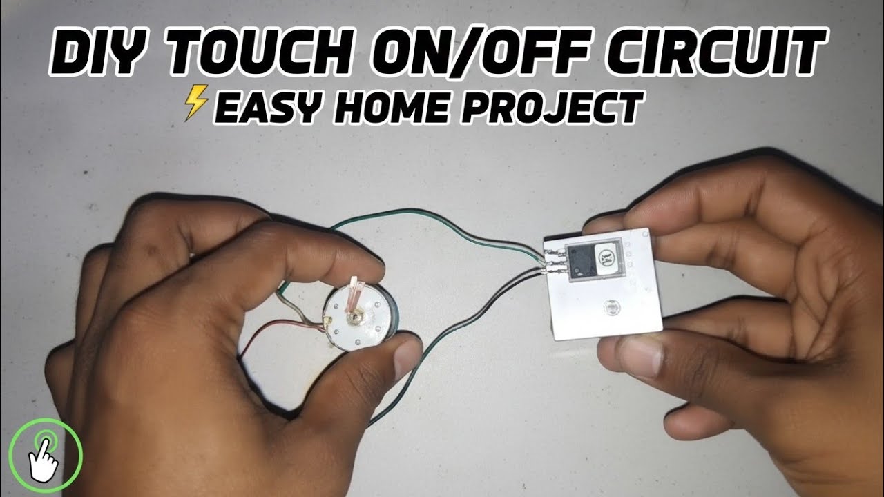 Touch on/off switch || using P55NF06 mosfet - YouTube