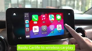 Baidu Carlife To Wireless Carplay & Wireless Android Autoadapter