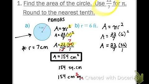 9.2 Area of Circles