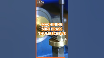 Making Mini Brass Thumbscrews #lathe #machining #metalworking