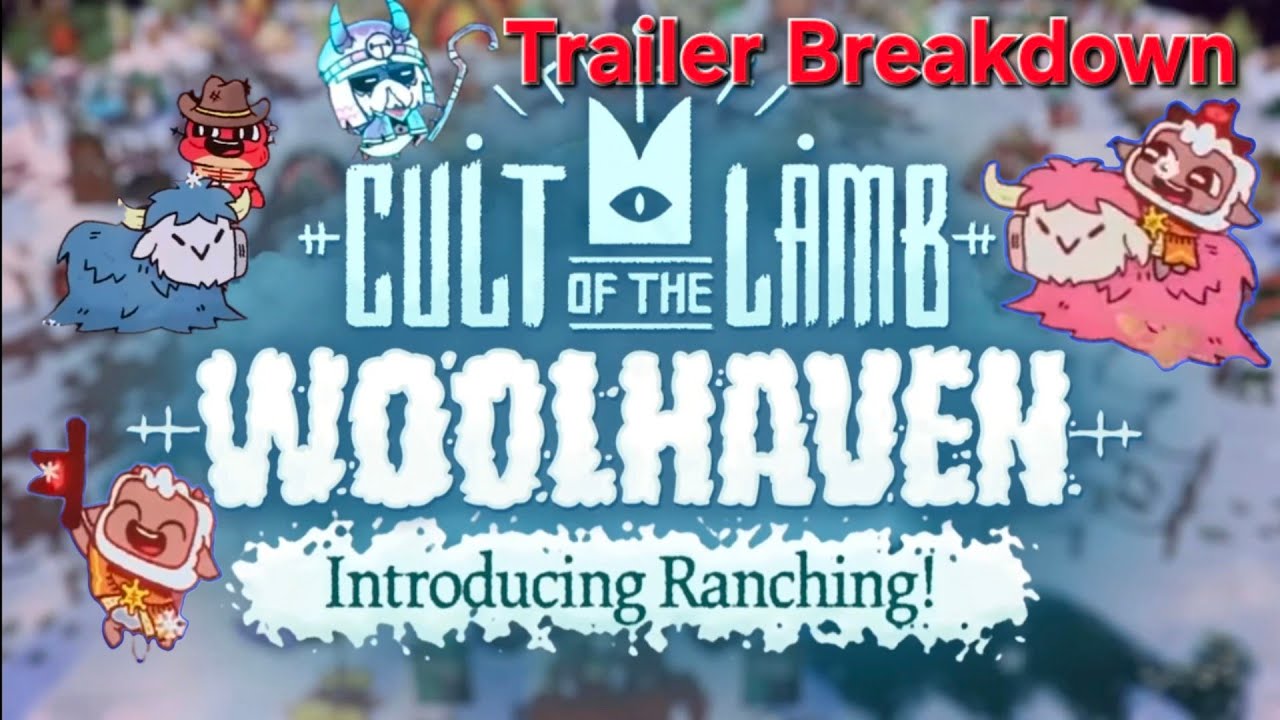 Cult of the Lamb RANCHING looks AMAZING!  Woolhaven DLC Ranching Trailer Breakdown 