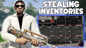 Stealing Inventories From The Cringiest Gang Members.... GTA RP TROLLING