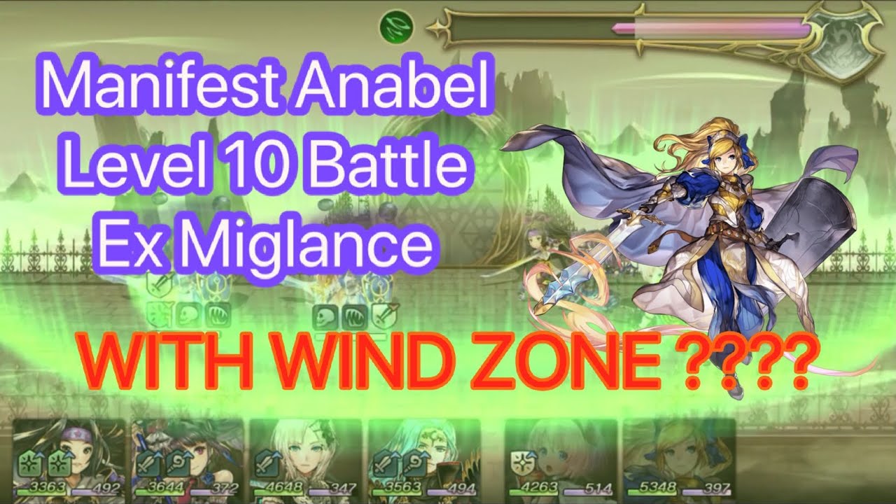 [ Another Eden ] Manifest Weapon Anabel - Level 10 Boss Battle - Ex Miglance !