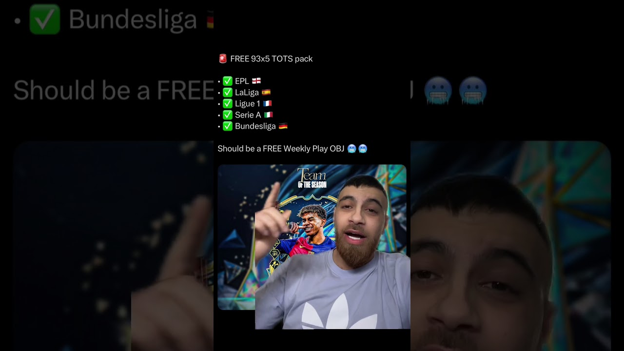 Free 93x3 TOTS Pack Objective EAFC25