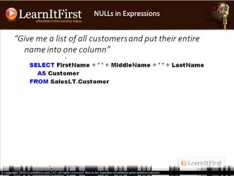 Working with NULLs in Expressions in SQL Server 2005/2008/R2