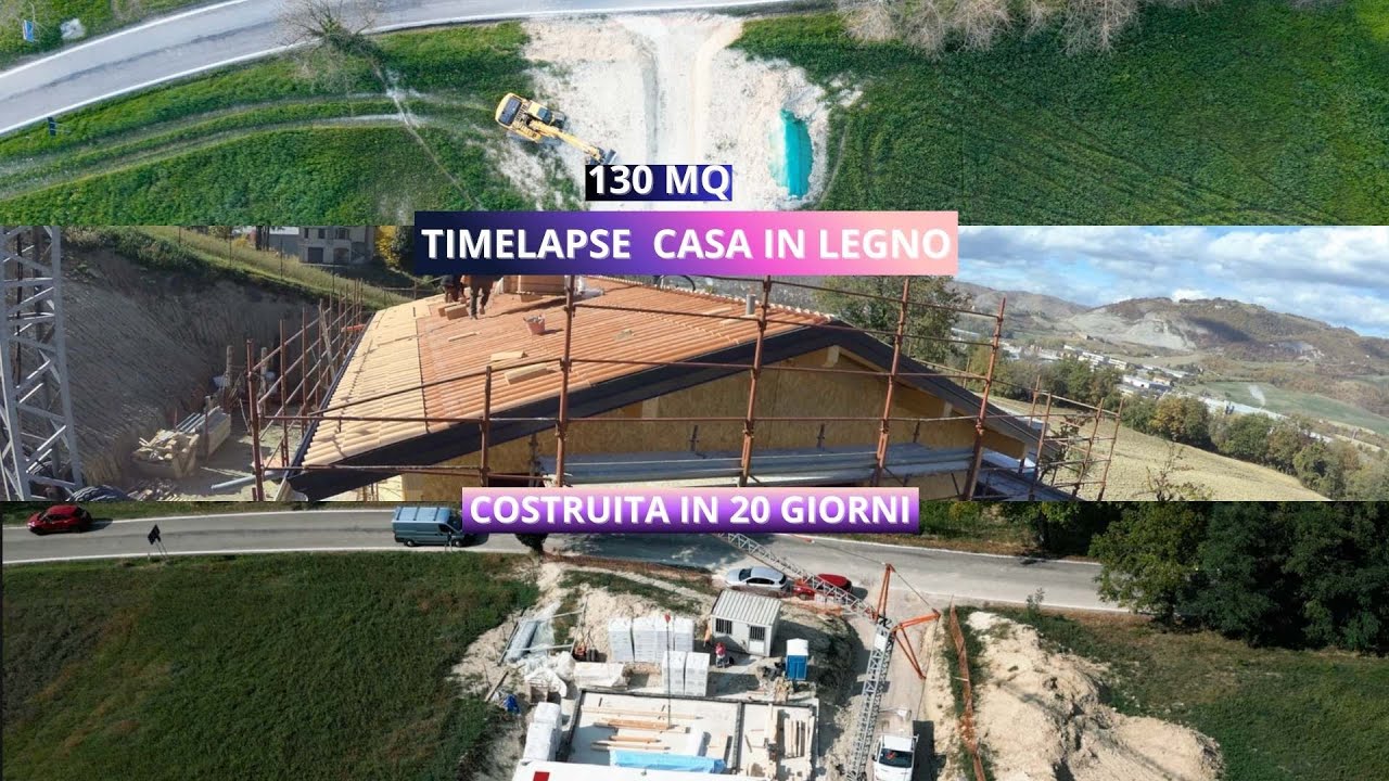 CASA IN LEGNO COSTRUITA IN 20 GIORNI