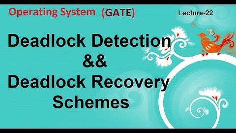Deadlock Detection & Recovery Schemes [Deadlock- Operating System]Lecture-22