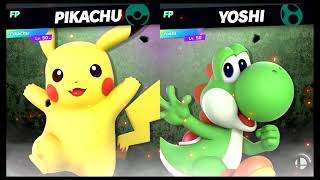 Super Smash Bros Ultimate Amiibo Fights – Pikachu vs the World #5 Pikachu vs Yoshi