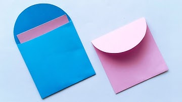 Making Easy Envelope With Paper [With Glue And Tape] | How To Make Envelope [Without Tape] Easy