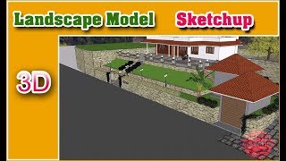3d Landscape Model | Sketch up Model | Construction