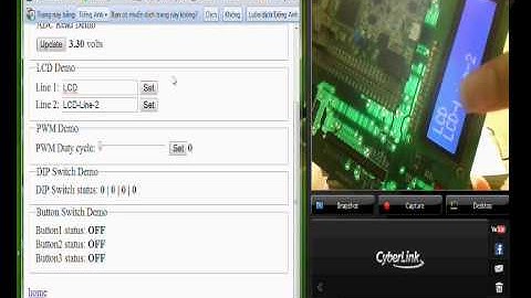 Ethernet on STM32F4 DISCOVERY Webserver  LED ADC LCD PWM RTC BUTTON