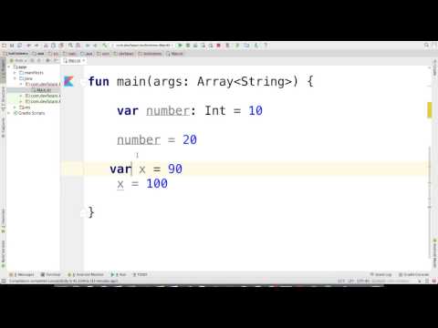 Kotlin Var and Val التعرف على val و var للغة كوتلن