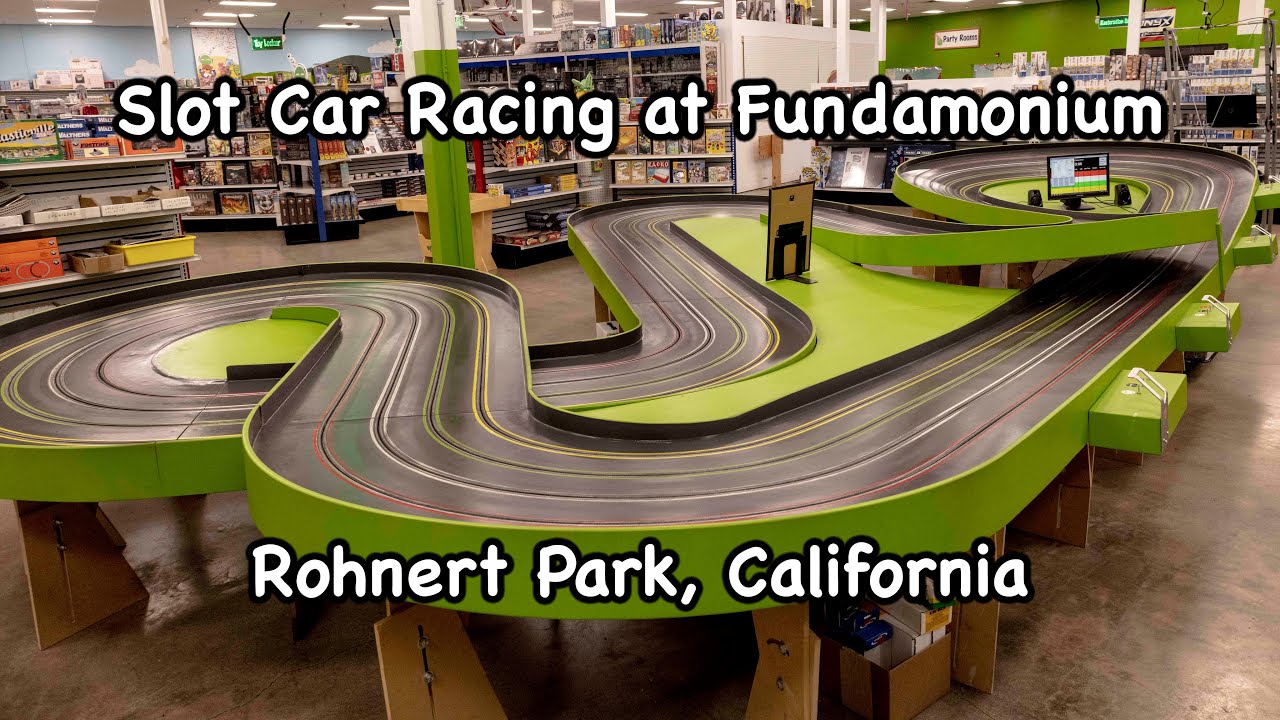 Slot car racing at Fundamonium in Rohnert Park California YouTube