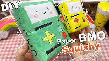 Cách làm Squishy máy chơi Game BMO | DIY paper BMO Squishy | Liam Channel