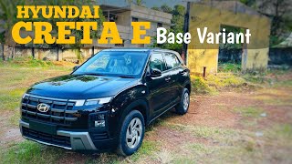 HYUNDAI CRETA E BASE VARIANT DETAILED MALAYALAM REVIEW // ONROAD PRICE // FEATURES