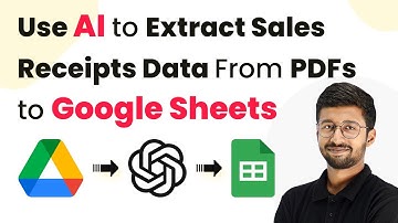 How to Use AI to Extract Sales Receipts Data From PDFs to Google Sheets