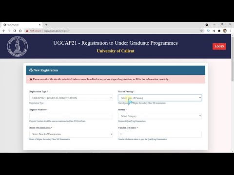Calicut Univeristy UG CAP 2021-22 | How To Apply | Registration Steps I Full Video | Well Explained