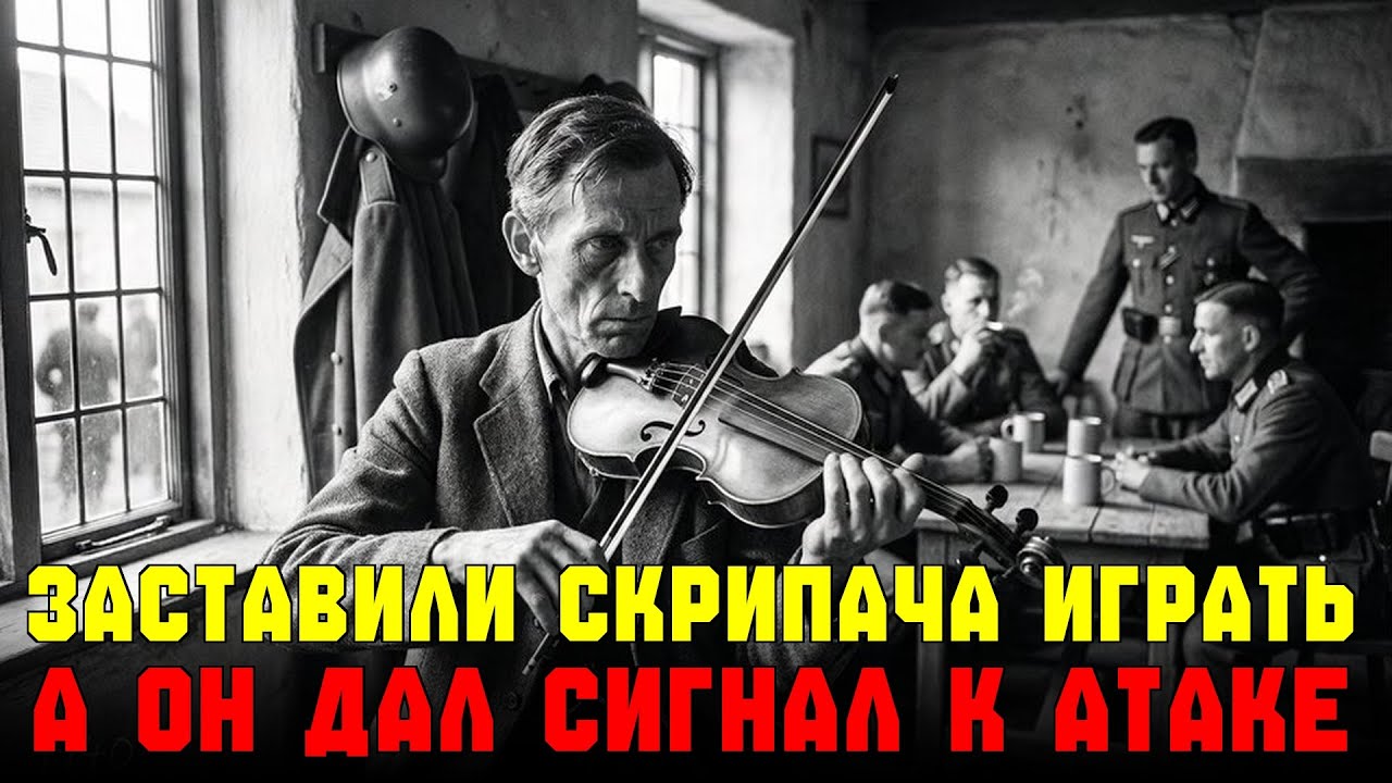 Оккупанты заставили пленного скрипача играть для них, но эта мелодия стала сигналом для атаки.
