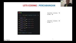 Percabangan Bagian 2 di Python