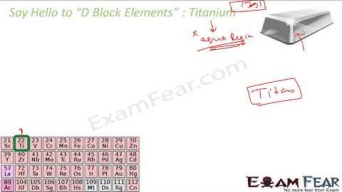 Chemistry D & F Block Elements part 2 Say Hello CBSE class 12 XII