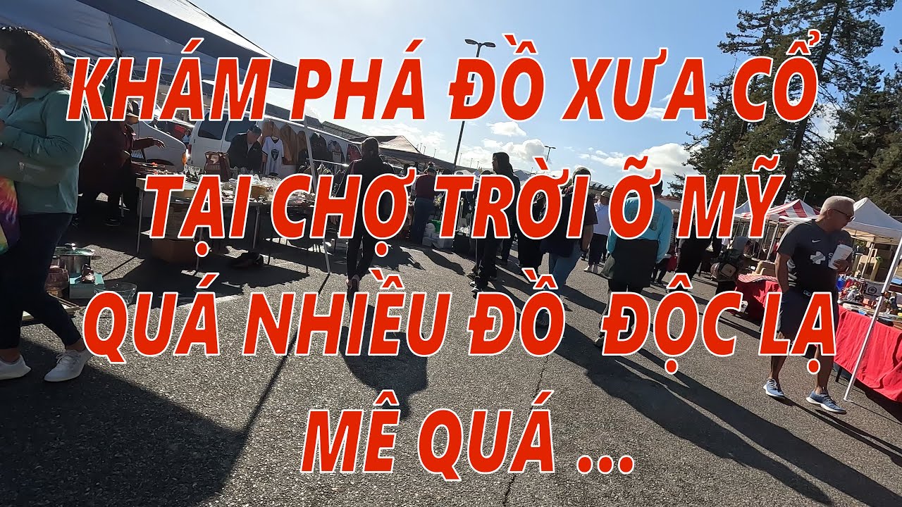 KHÁM PHÁ CHỢ TRỜI ĐỒ SƯU TẦM XƯA CỔ Ở MỸ. ĐỜI SỐNG MỸ. MỸ VIỆT VIDEO. MYVIETVIDEO