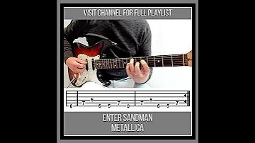 Easy Guitar Riffs: Enter Sandman (TAB) - Metallica - How to Play Enter Sandman by Metallica (Guitar)