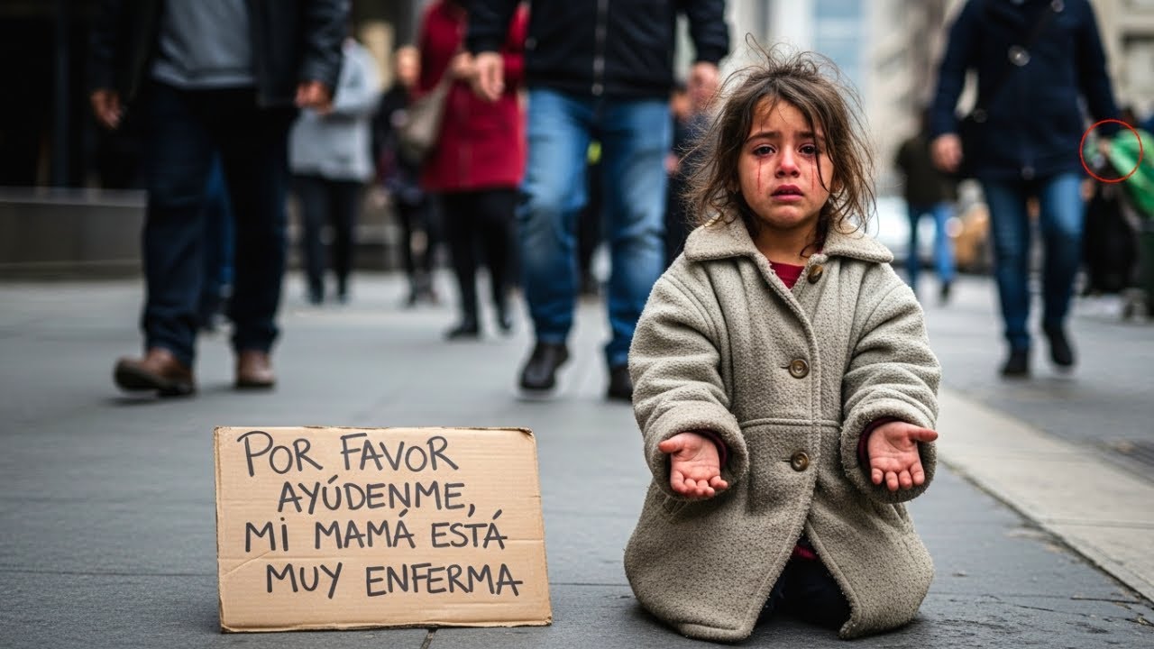 Niña pequeña rogaba por su mamá enferma en la calle... ¡El final te hará LLORAR como nunca