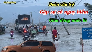 Chùa Lạc Sơn cứu trợ bà con vùng lũ - giữa nước mênh mông 