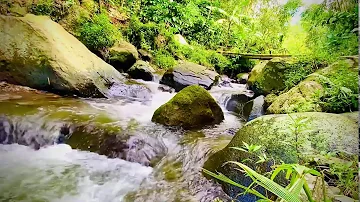 Sounds Waterfall River Relaxation Meditation-Relaxing Calm River Water flow for Sleeping