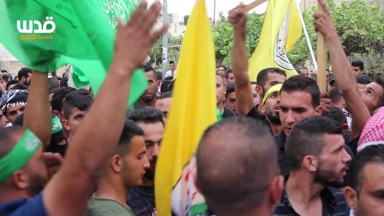 تشييع جثمان الشهيد محمد جبرين في بلدة تقوع جنوب شرق بيت لحم مساء اليوم