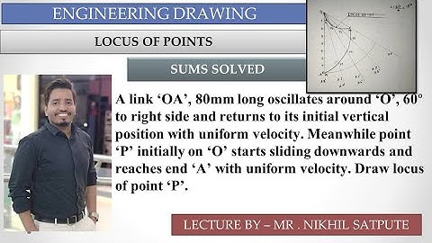Engineering Drawing | Locus of points Problem 3| Easy Drawing Techniques | Learn with nikhil