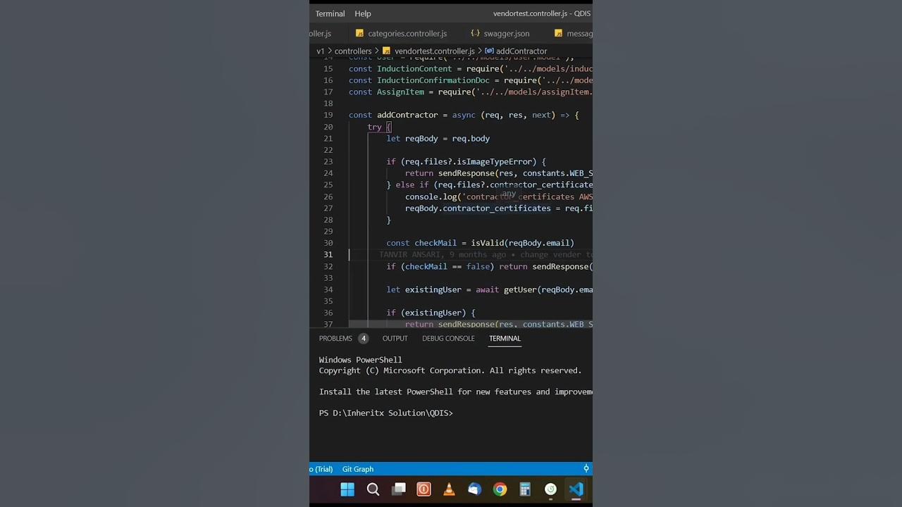 Stop Scrolling In Vs Code Change A New Function vscode CodeWithHarry vs-code-set-tab-size-dirask