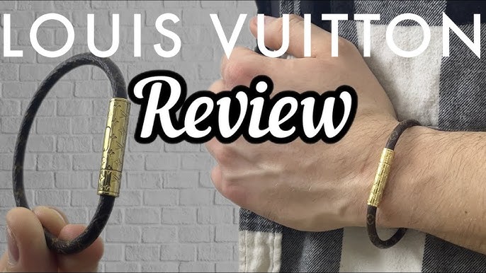 $2200 Louis Vuitton Men's Bracelet made of WHAT? Chain Link Patches Bracelet  REVIEW (Virgil)! 